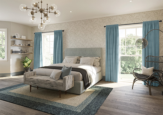 Ultra Luxe Velvet, Blue Cloud - Made to Measure Curtains - Image 8